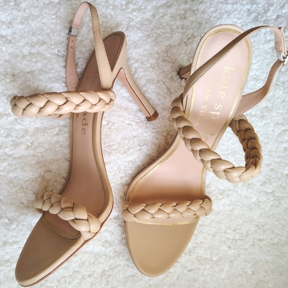 Kate Spade beige ‘Saffron’ heeled sandals. Size 10B - Picture 5 of 13